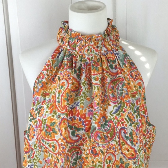 Fortune + Ivy | Floral Paisley Sleeveless Top | Size L - Picture 2 of 6